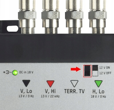 MULTISWITCH ROZDZIELACZ SYGNAŁU TV 5/4 SIGNAL 504 Model MRP-504