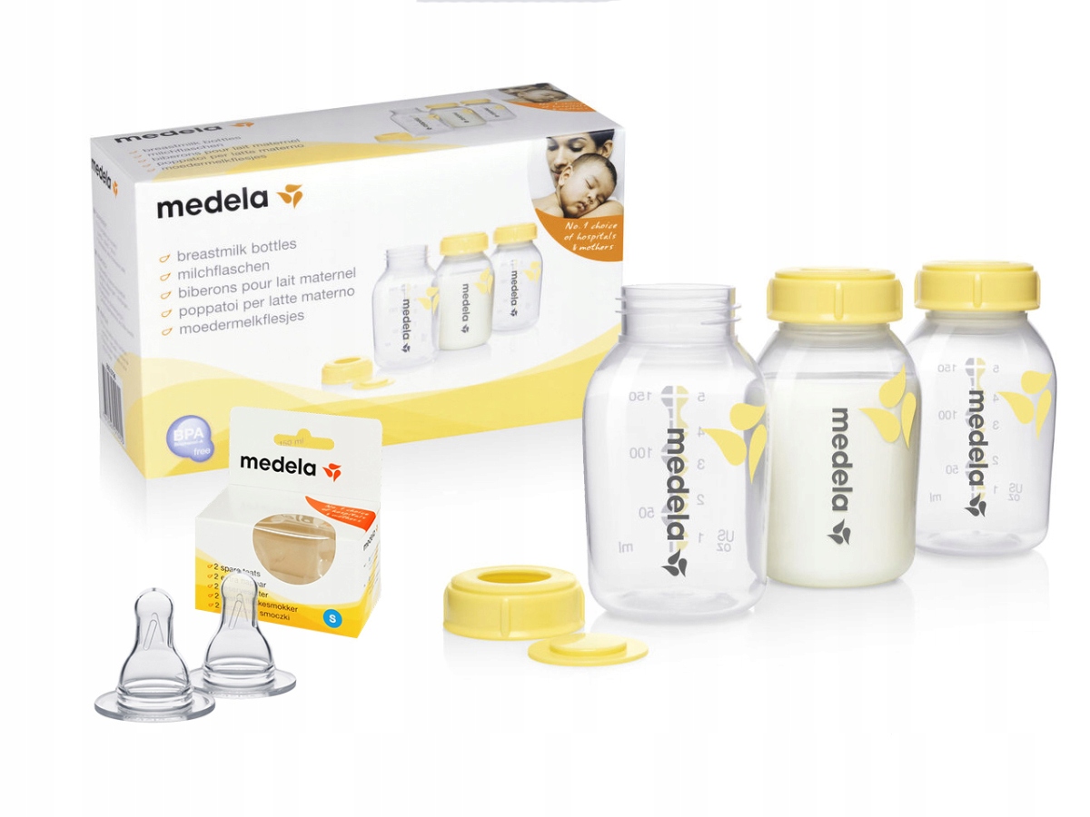 

Medela 3x Butelka 150ml Na Pokarm 2x Smoczek S