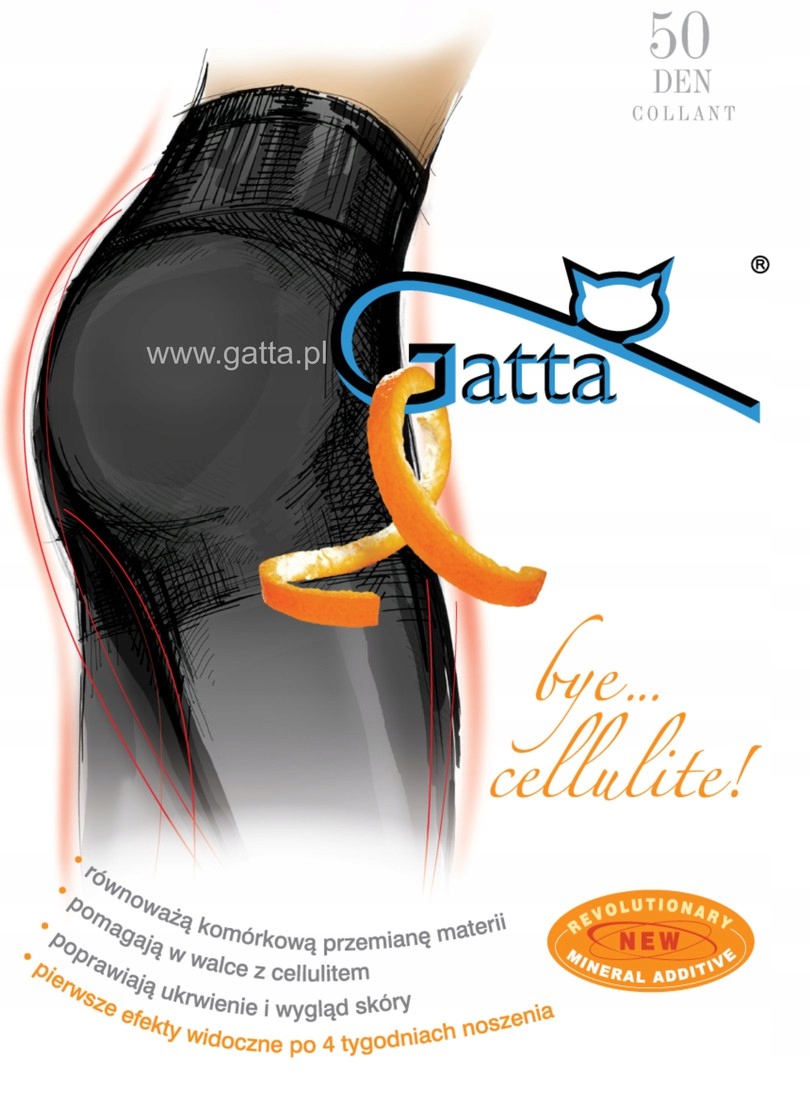 

Rajstopy Gatta Bye Cellulite 50 Den 2/S Kolory