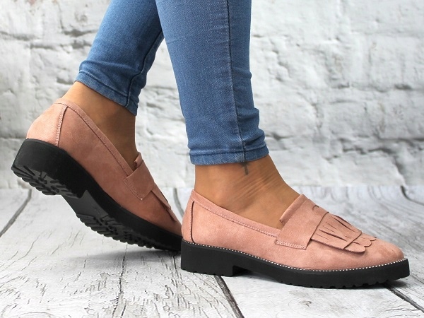 MOKASYNY DAMSKIE outlet BUTY ZAMSZOWE FRĘDZLE r 37 Zapięcie wsuwane