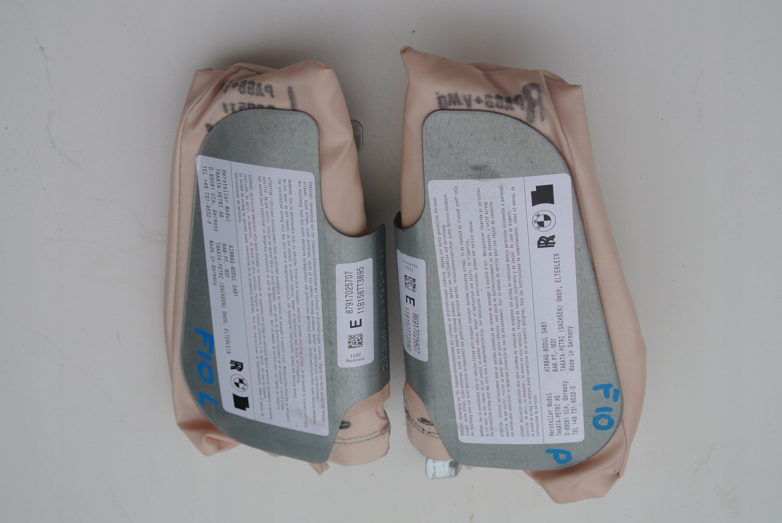 BMW F10 подушка для подушки сидіння ліва права