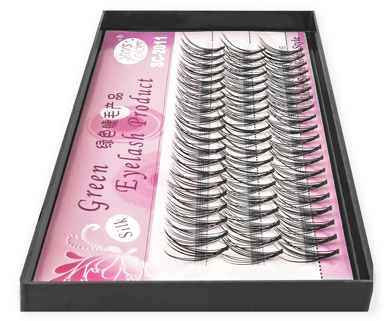 KĘPKI RZĘSY JEDWABNE NATURALNE 60 SZT. 11 mm