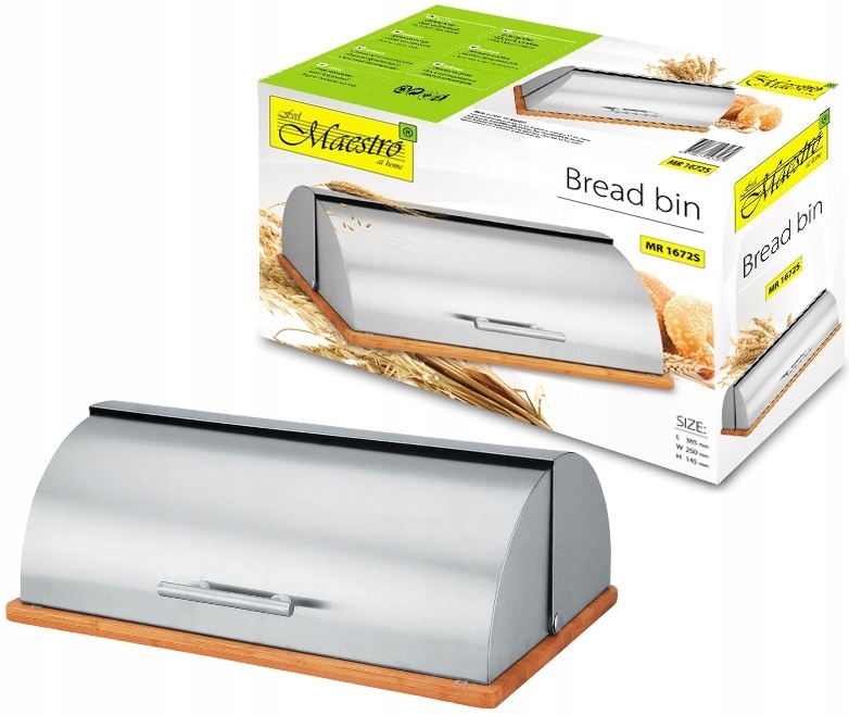 

Chlebak chlebak na pieczywo MR1672 Inox bambus