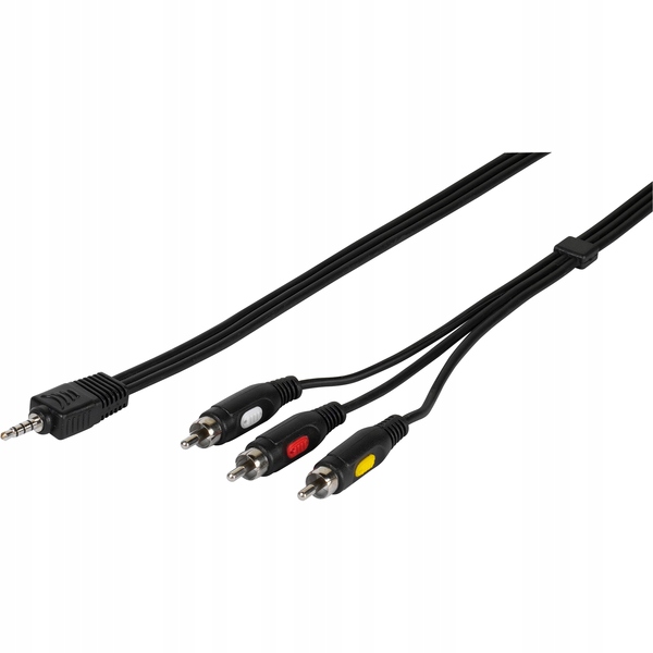 

Mały Jack 3,5mm - 3xRCA Audio / Video 2m Vivanco