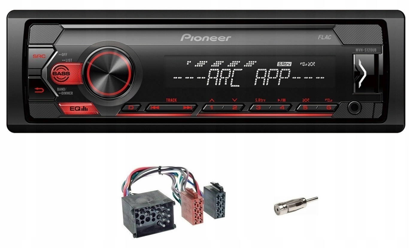 Automobilové rádio Pioneer MVH-S120UB MP3 Usb Aux Bmw E21 E28 E30