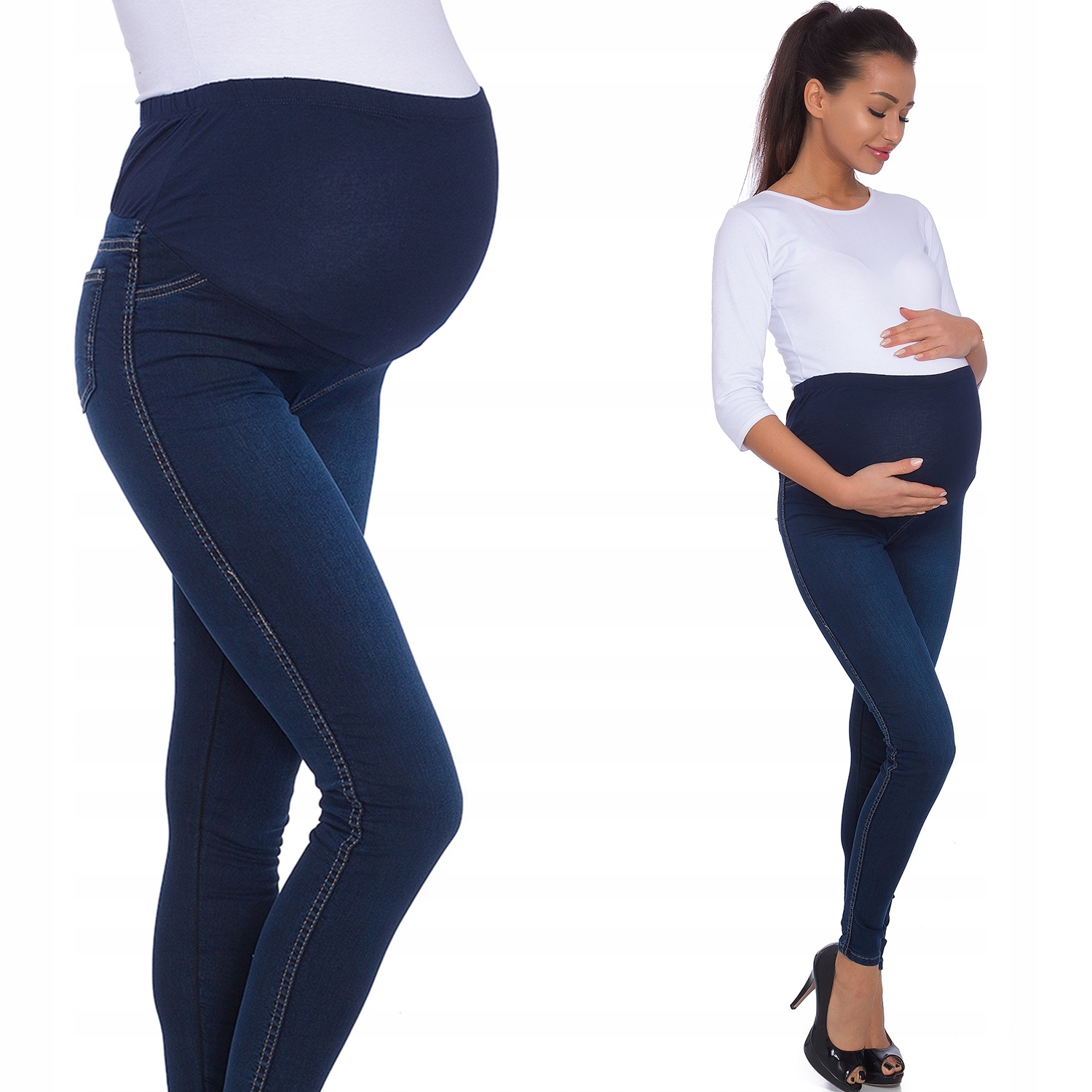 

221__roz._XL__CIĄŻOWE Spodnie Jeans , Slim