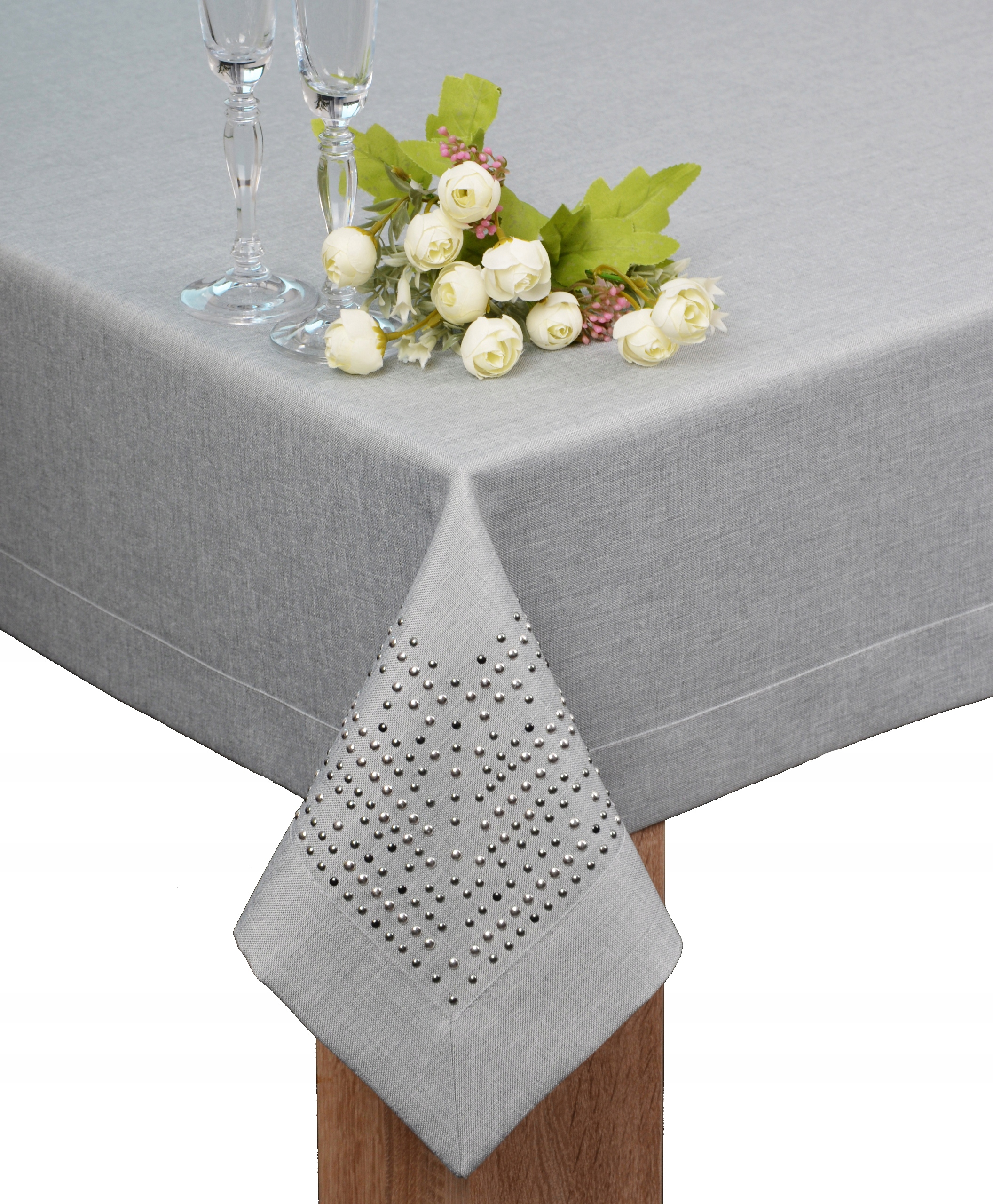 Obrus Plamoodporny Panama Decor Szary na wymiar Agmar 140x240