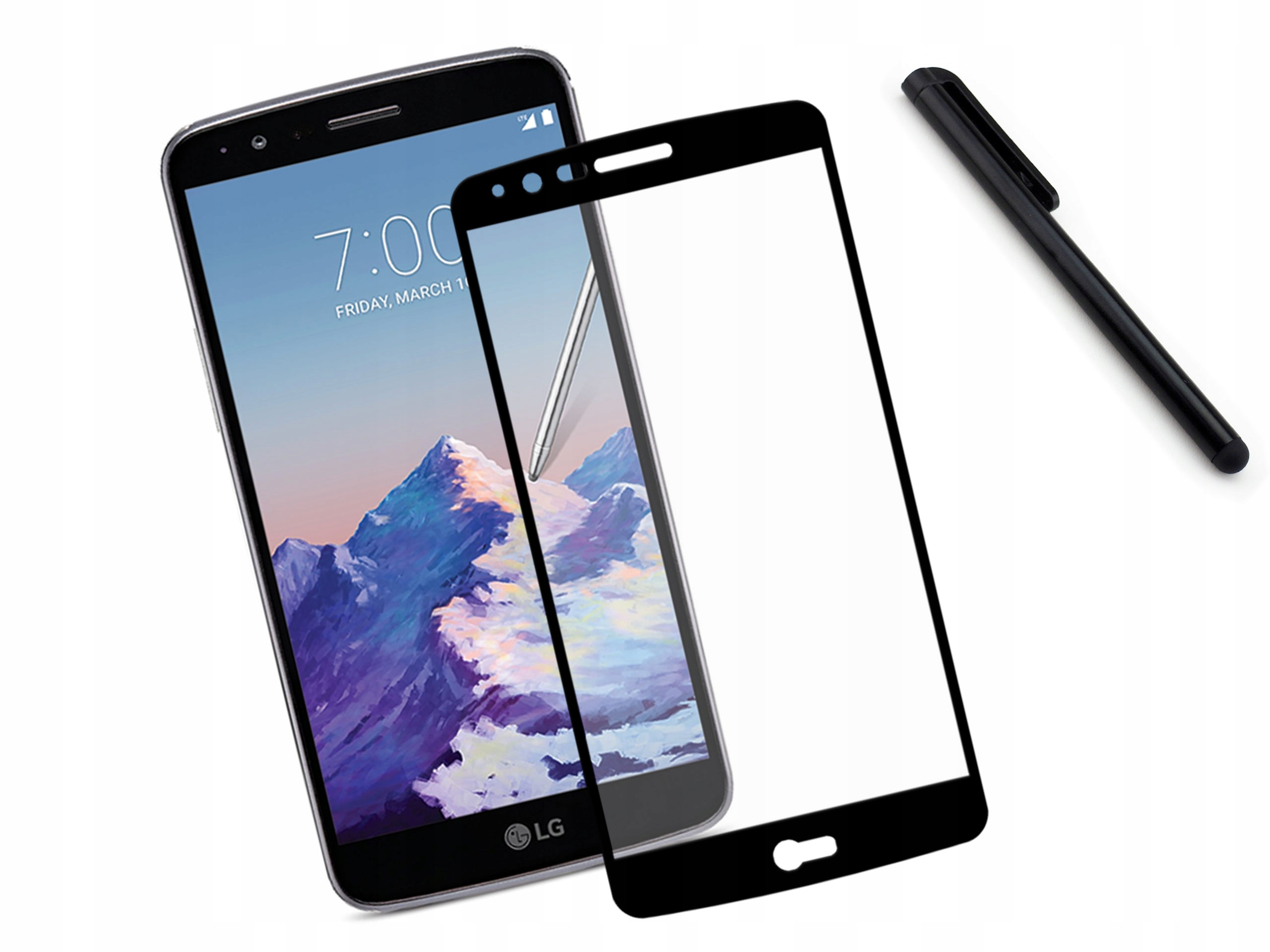 

Szkło zaokrąglone hartowane 3D Lg Stylo 3 Czarne