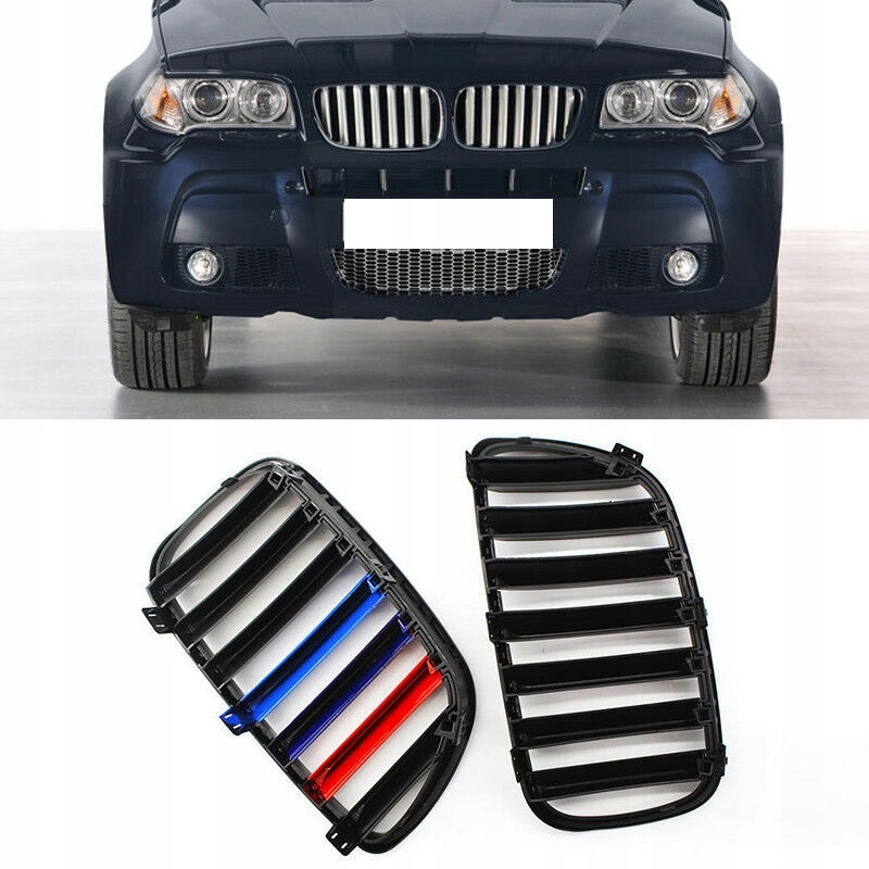 Nakładki BMW grill nerki M-POWER X3 E83 07-10 LIFT Producent części Inny