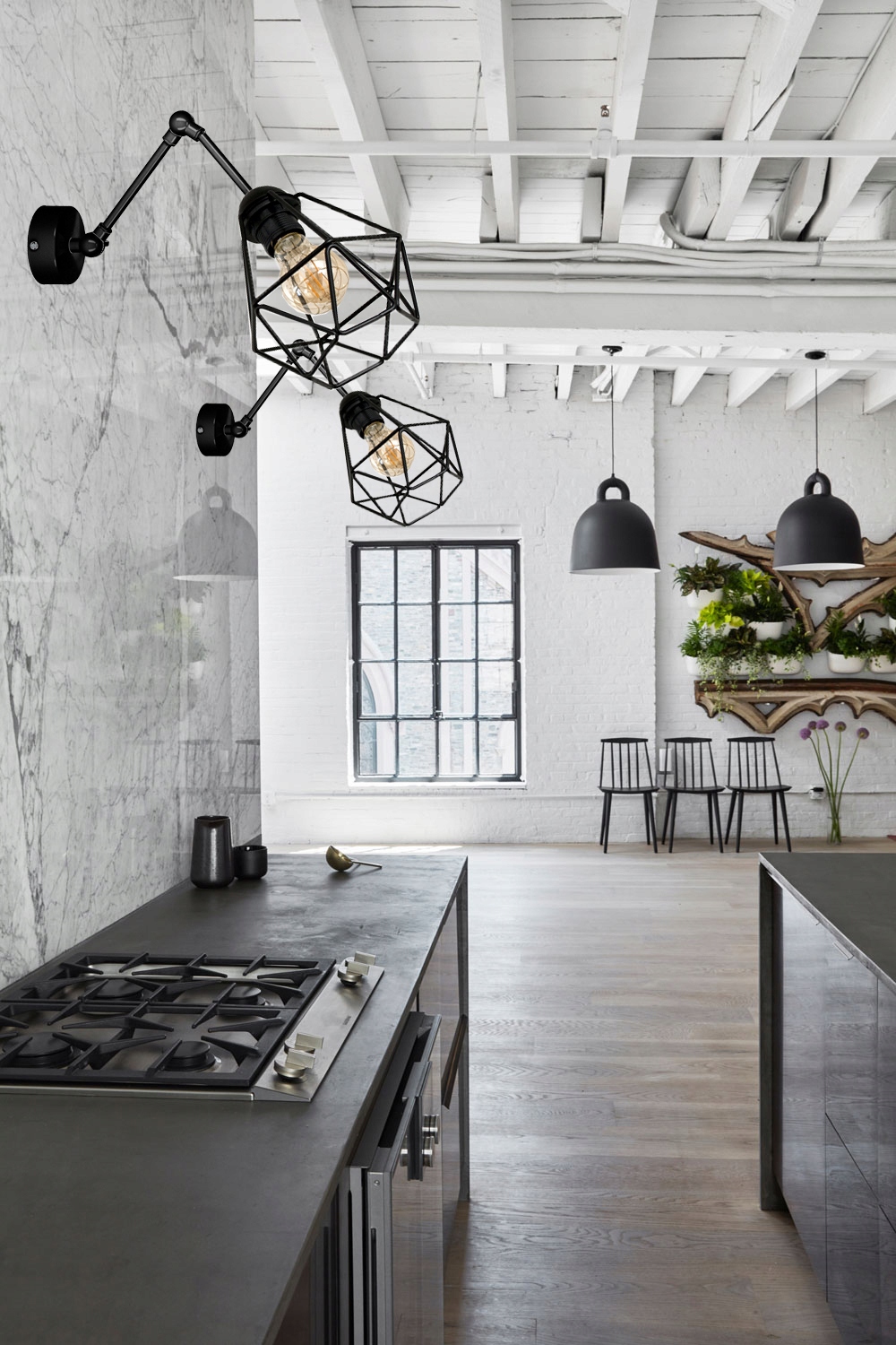 Kinkiet na przegubach DIAMOND vintage - można LED Marka inna