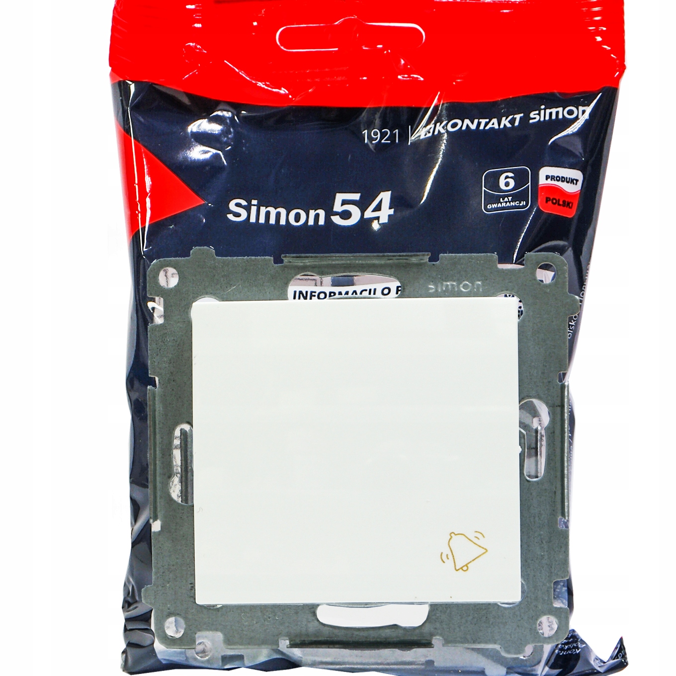 

Kontakt Simon 54 Przycisk dzwonek biały DD1.01/1