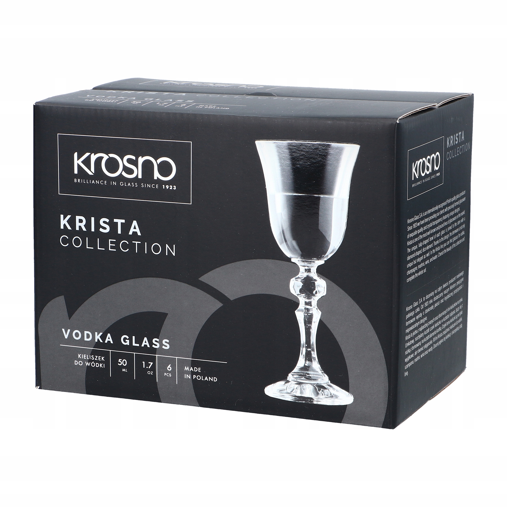 

Kieliszki do wódki 50ml 6 szt. Krista Krosno