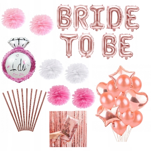 

Bride To Be Zestaw Na Wieczór Panieński Rose Gold