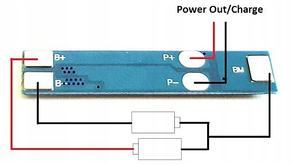 Moduł BMS 2s 5A Li-Ion 18650 7,4V 8,4V Ładowarka Kod producenta BMS2S5A