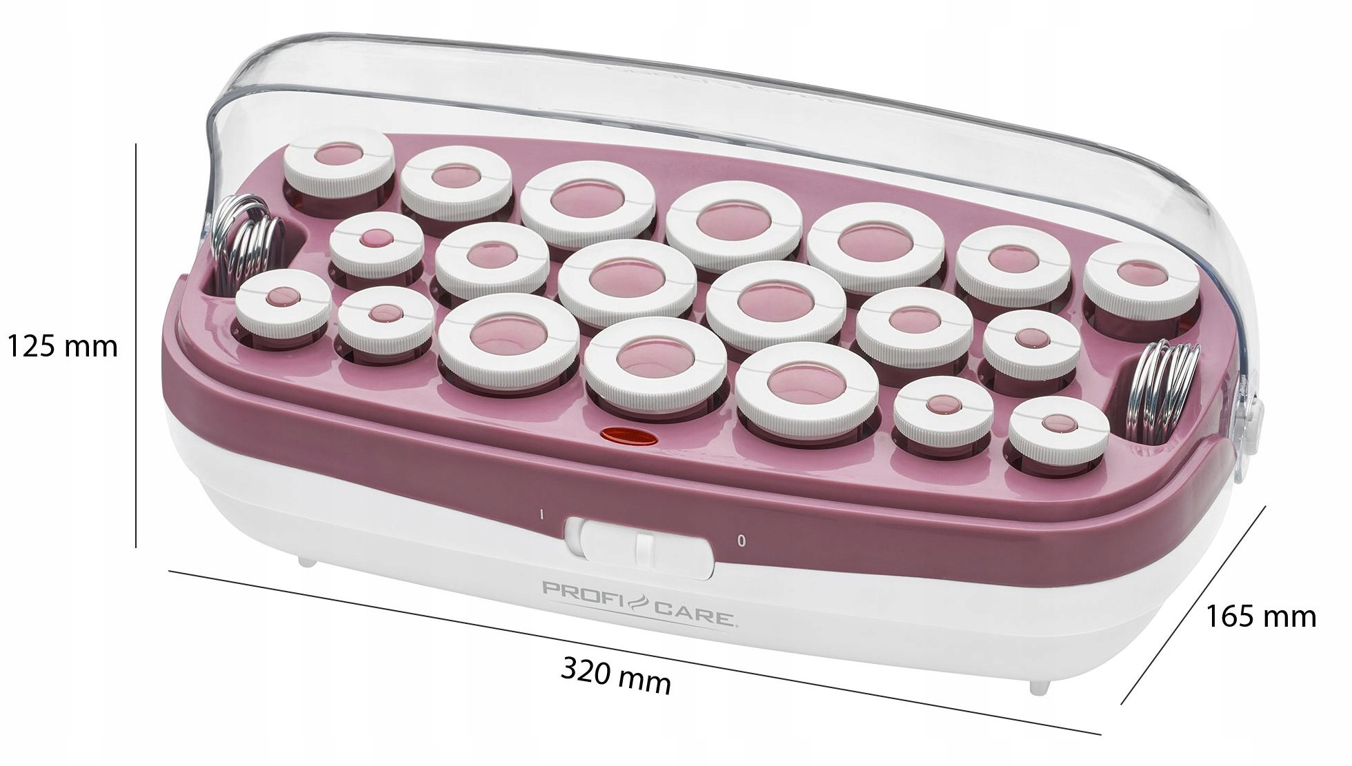 ELEKTRYCZNE TERMOLOKI DO WŁOSÓW WAŁKI GORĄCO PROFICARE 20szt Liczba wałków 20