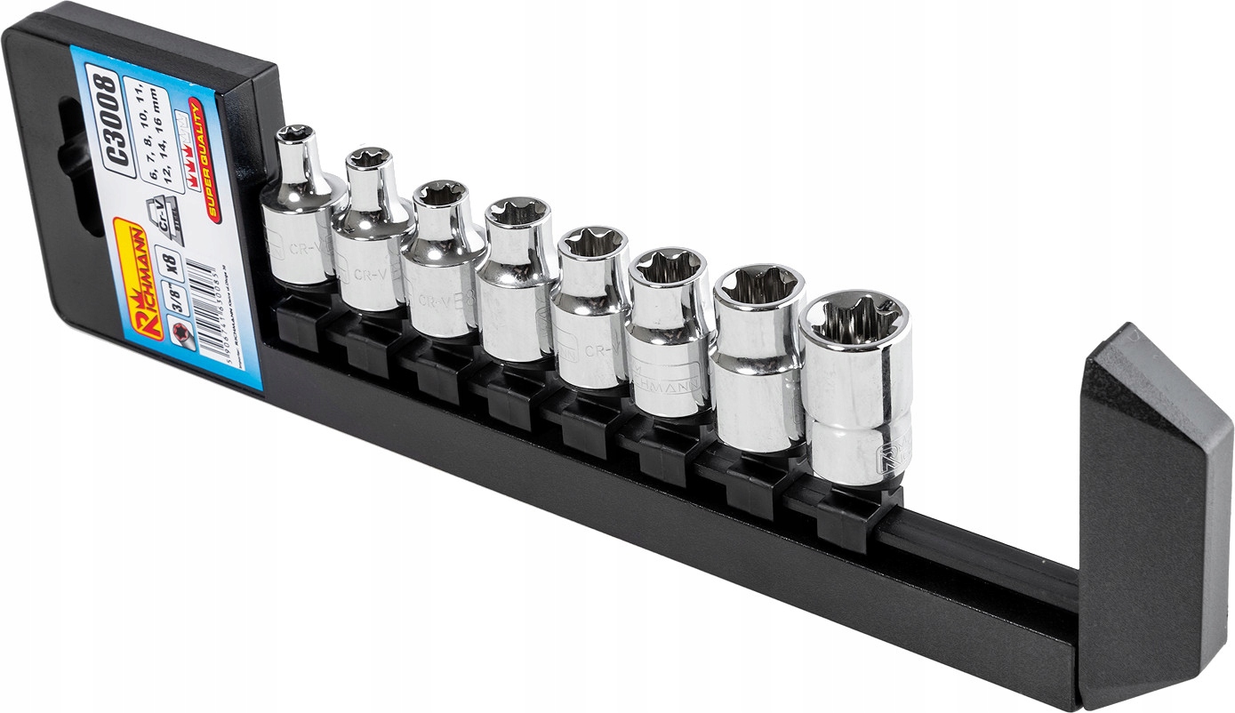 

Klucze Nasadowe Zestaw Kluczy Torx Torksy E6-E16