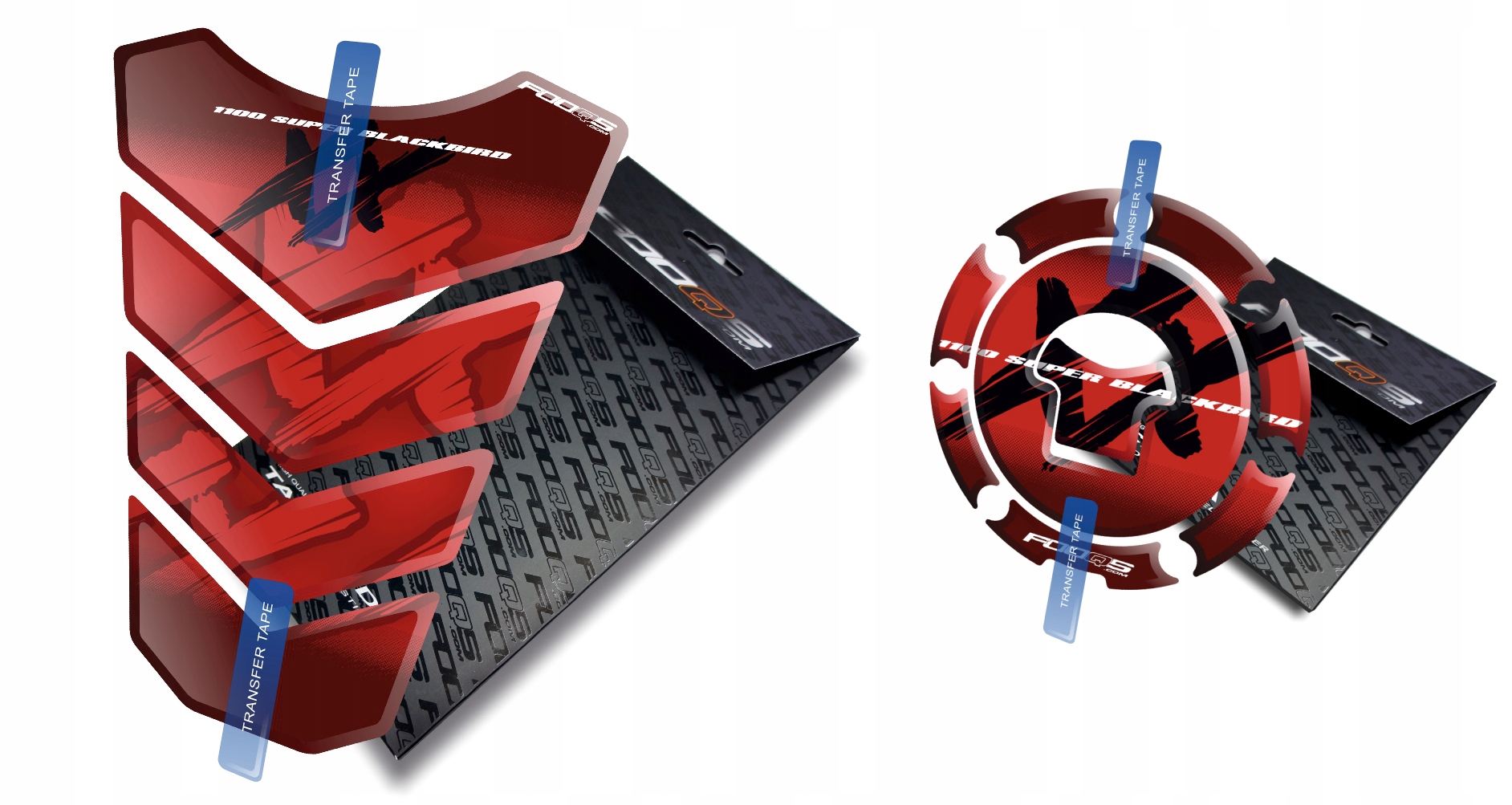 Tank-pad Cap-pad od společnosti Fooqs Honda Cbr 1100-XX Červený