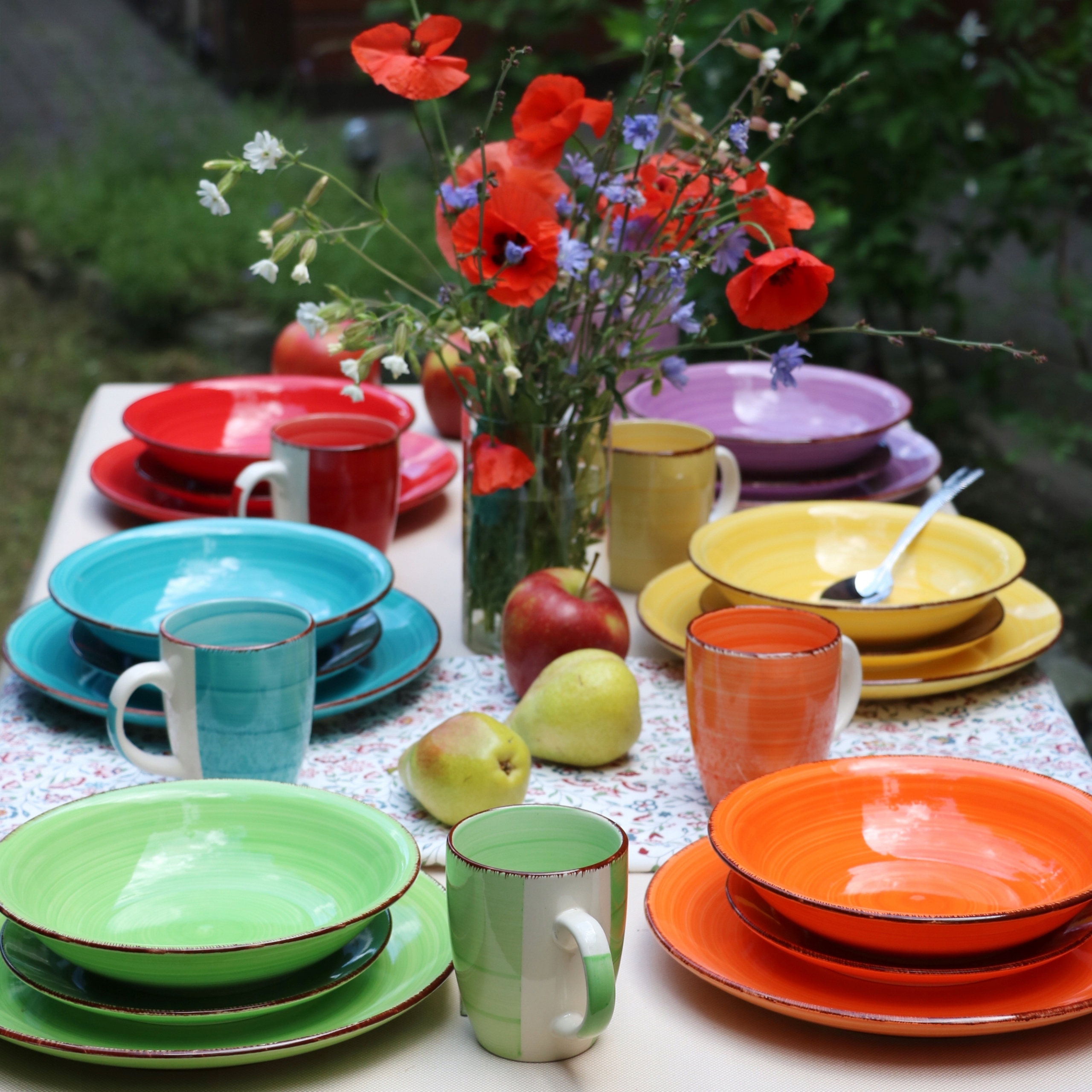 TALERZ DESEROWY 19 cm ZASTAWA RAINBOW 6 szt Kod producenta 24306784