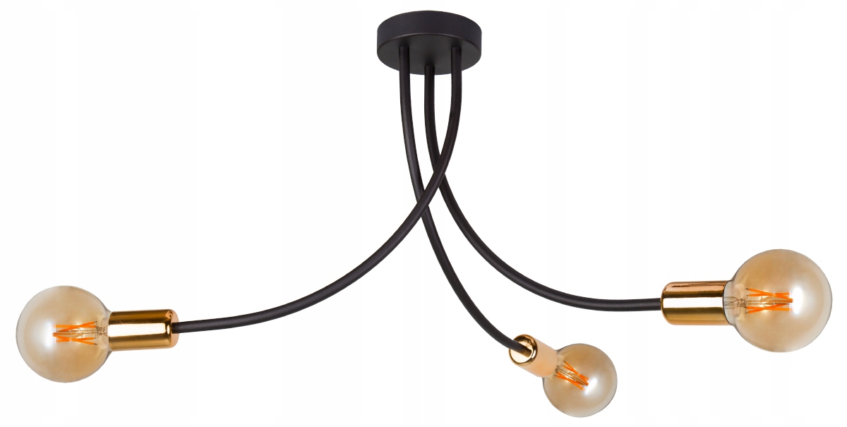 

Modna Sufitowa Lampa Żyrandol Edison Skręt Retro
