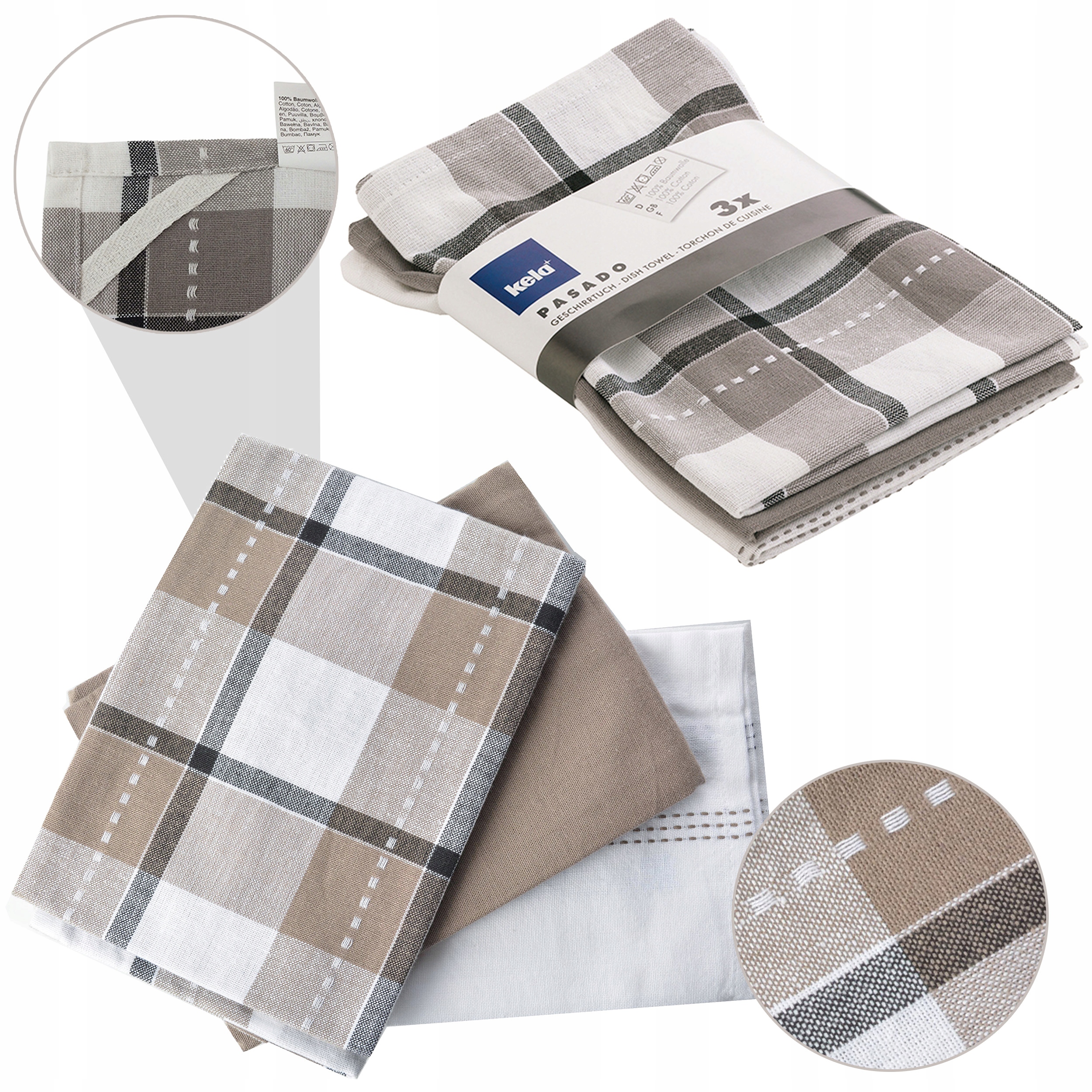 

Ścierka Kuchenna Ręczniki 3szt Komplet 100% Cotton