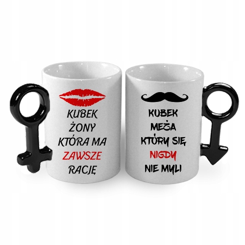 

Zestaw 2 Kubków magicznych dla pary zakochanych