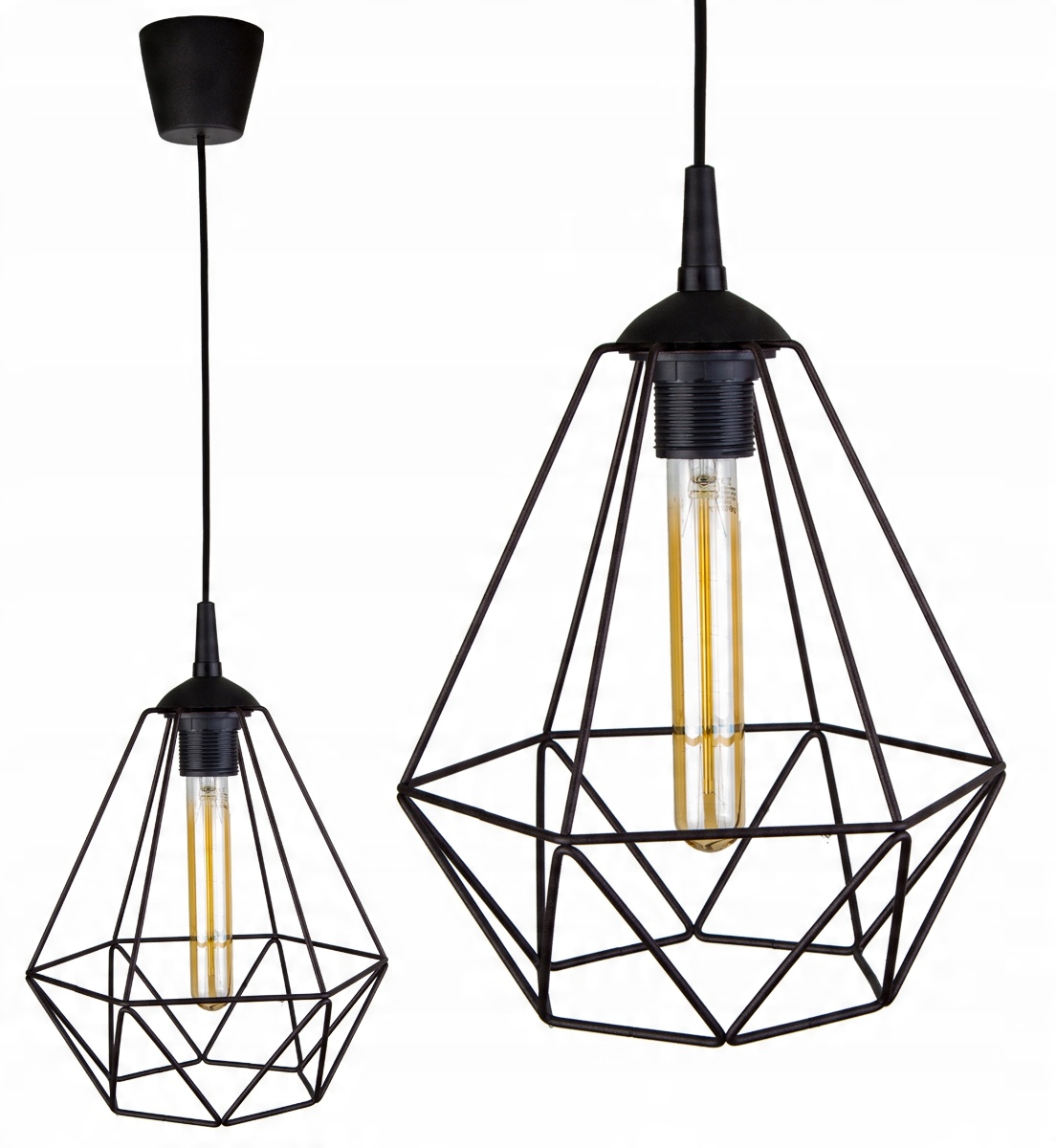

Sufitowa Lampa Wisząca Żyrandol Diament Loft Led