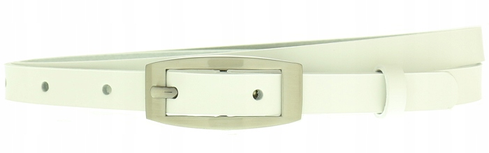 

Pasek Skórzany damski do spodni sukienka Biały Pl