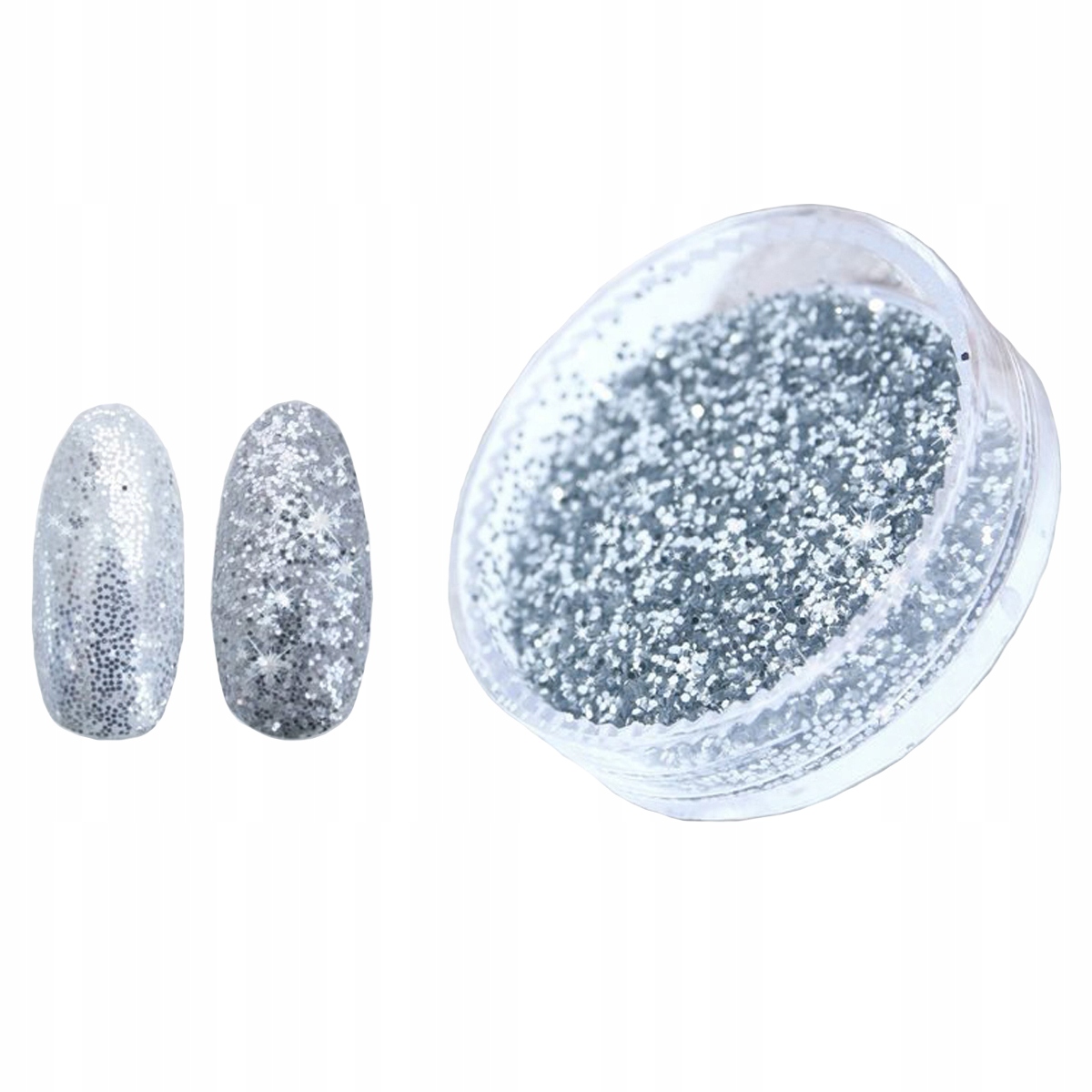 

Pyłek Sequin Sparkling Srebrny do zdobień