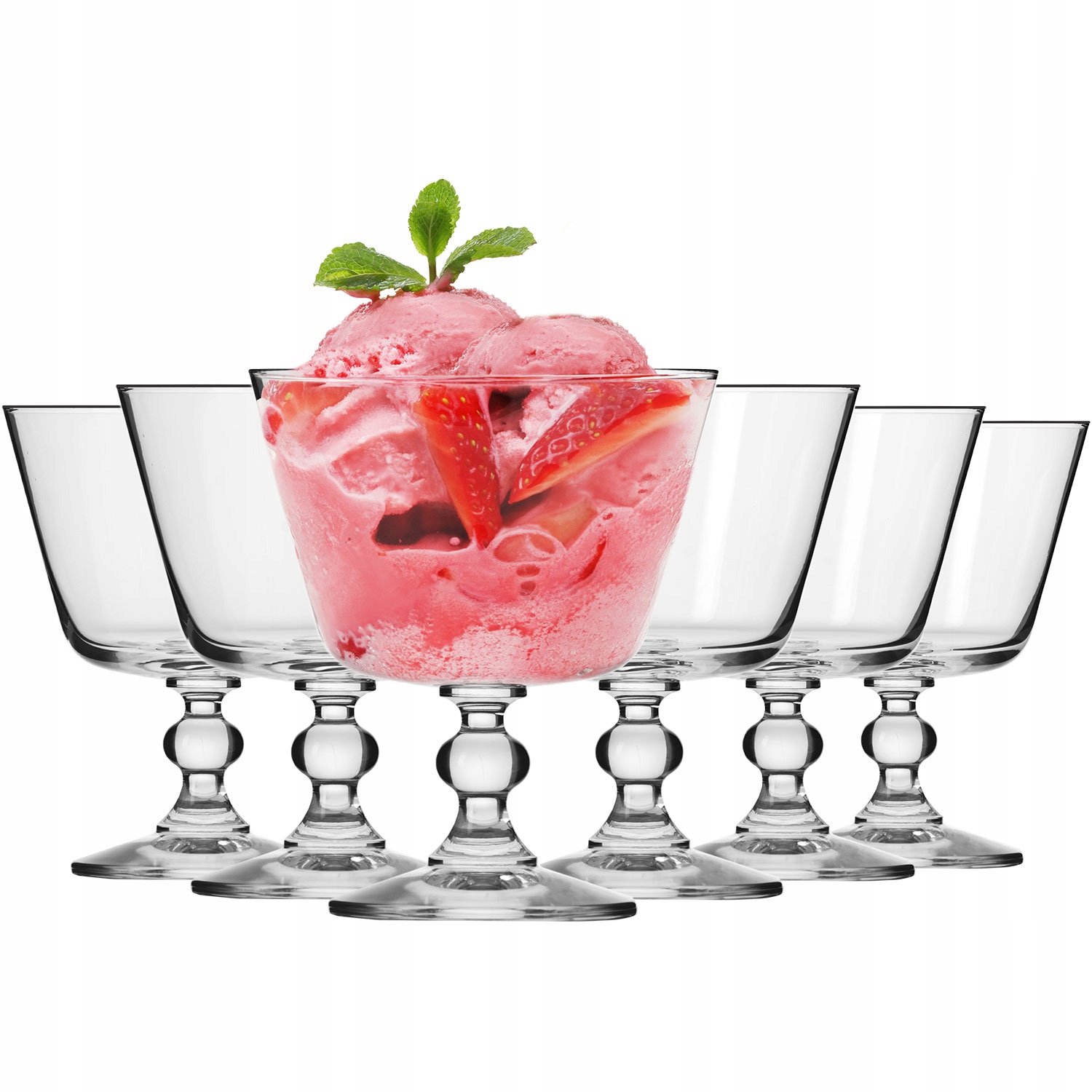 

Pucharki do deserów lodów Krista Krosno 6 sztuk