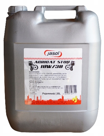 

Jasol Agricat Stou 10W30 Wielofunkcyjny op. 20l