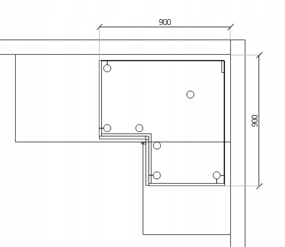 VELLA DNPP 9 Szafka narożna 90 x 90 Marka Layman