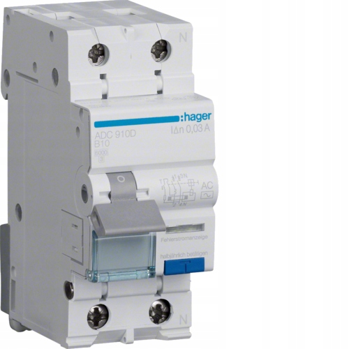 

Hager Wyłącznik różnicowoprądowy B16A 30mA ADC916D