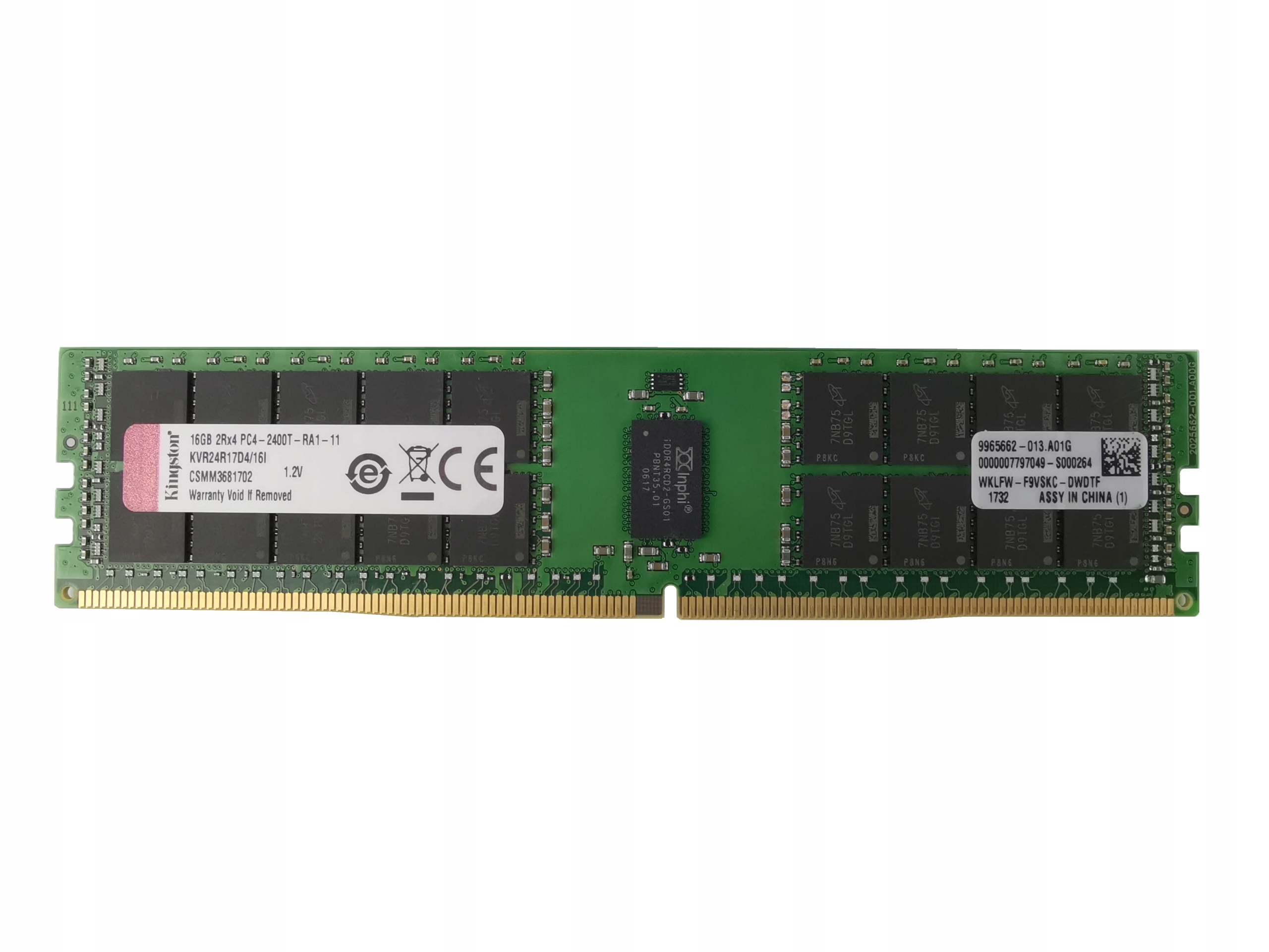 

Pamięć Kingston 16GB DDR4 2400MHz Rdimm Ecc serwer