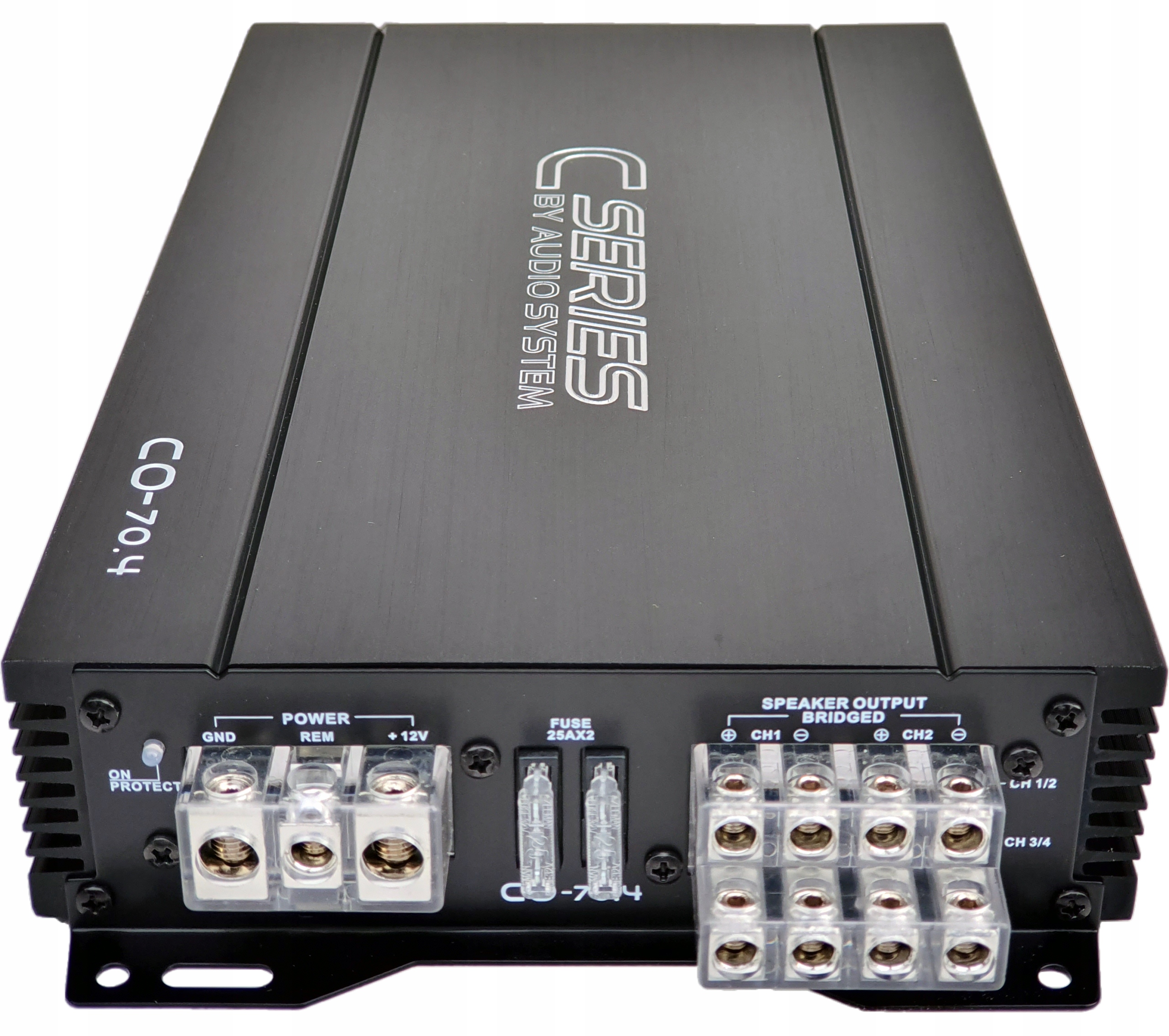 Audio System CO-70.4 4x110W RMS mostek 220W RMS wbudowany konwerter Hi-low Kod producenta CO-70.4