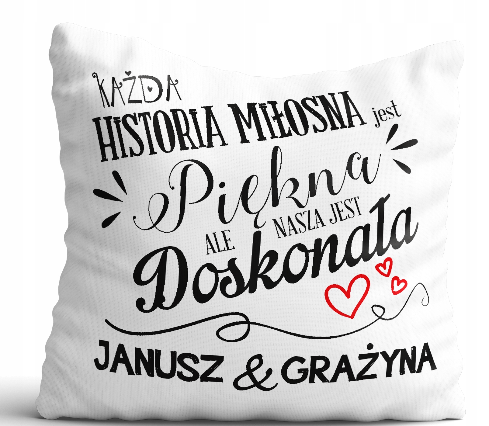 

Poduszka Walentynki Wzory Nadruk Prezent 40cm