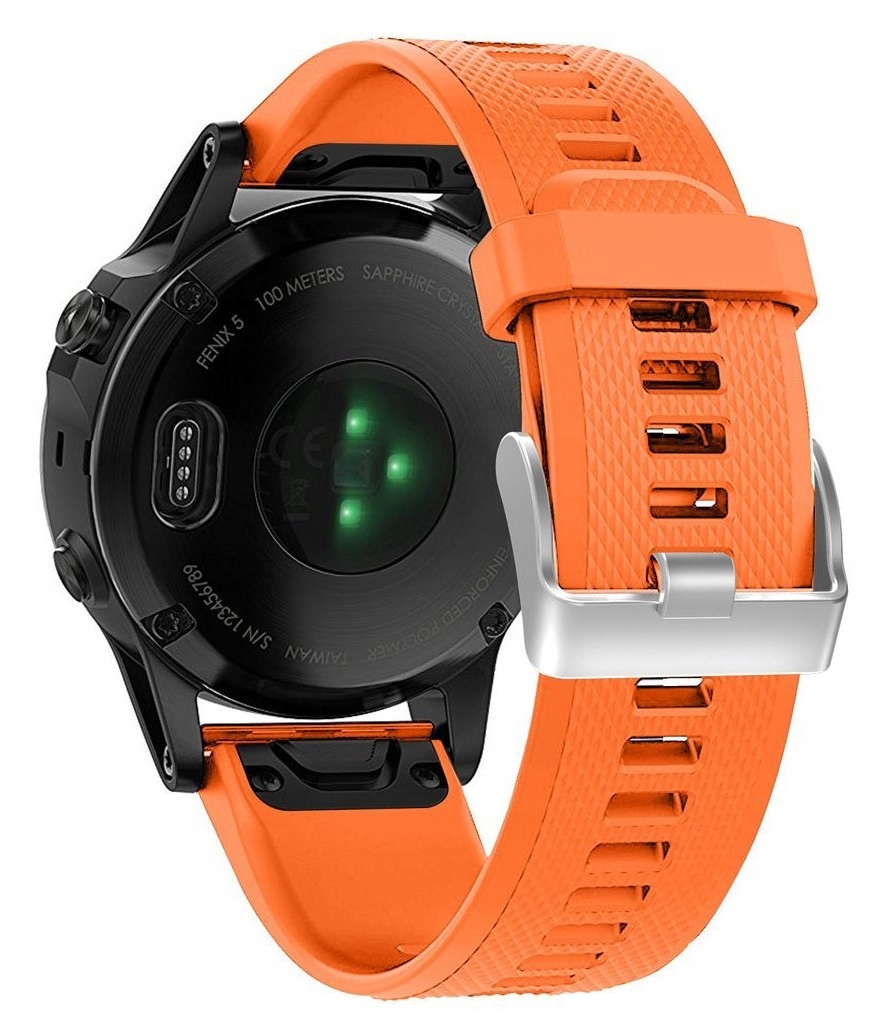 

Pomarańczowy Pasek Garmin Epix 2 Slate Steel