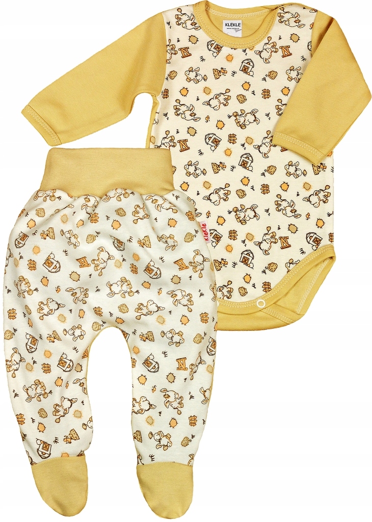 

Komplet Body DŁUGIrękaw +półśpioch 56 Klekle
