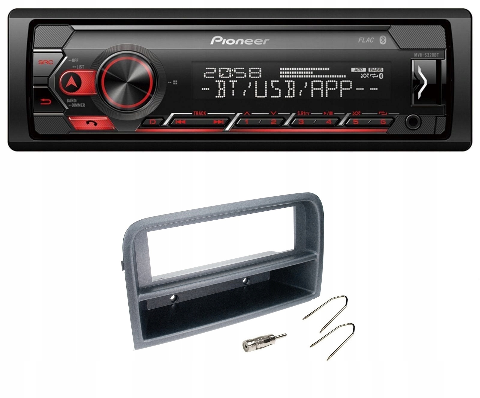 Pioneer MVH-S320BT Bluetooth autorádio MP3 Fiat CROMA194 2005-2010