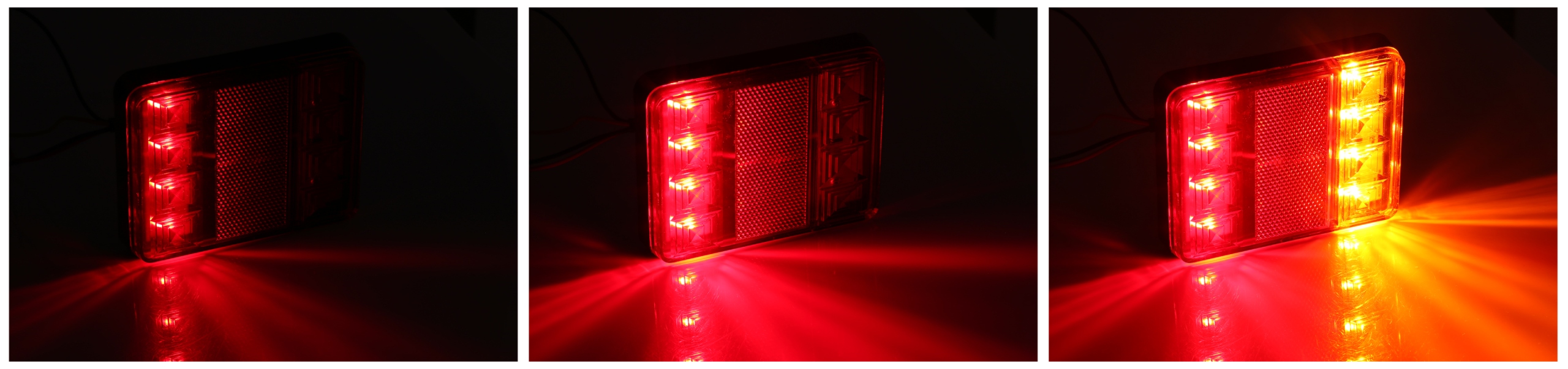 LAMPA TYLNA PRZYCZEPY ZESPOLONA LED DIODOWA PARA Strona zabudowy lewe + prawe