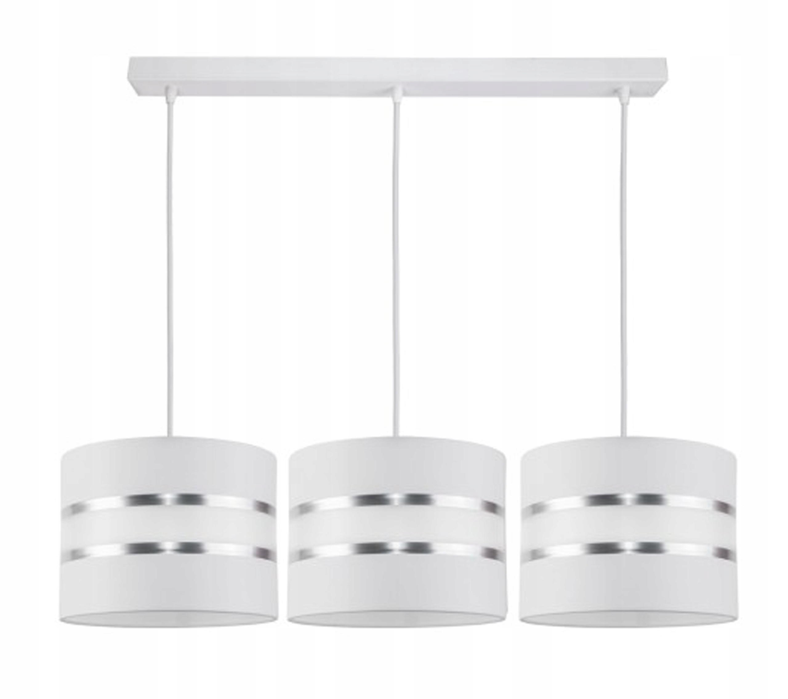 

Lampa Wisząca Sufitowa Żyrandol Abażur Gala Biała
