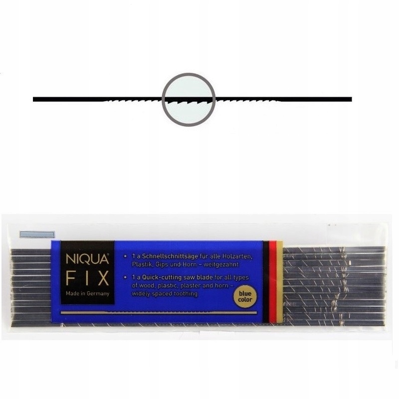 Brzeszczoty włosowe 160 mm NIQUA FIX Blue N7 Marka Niqua