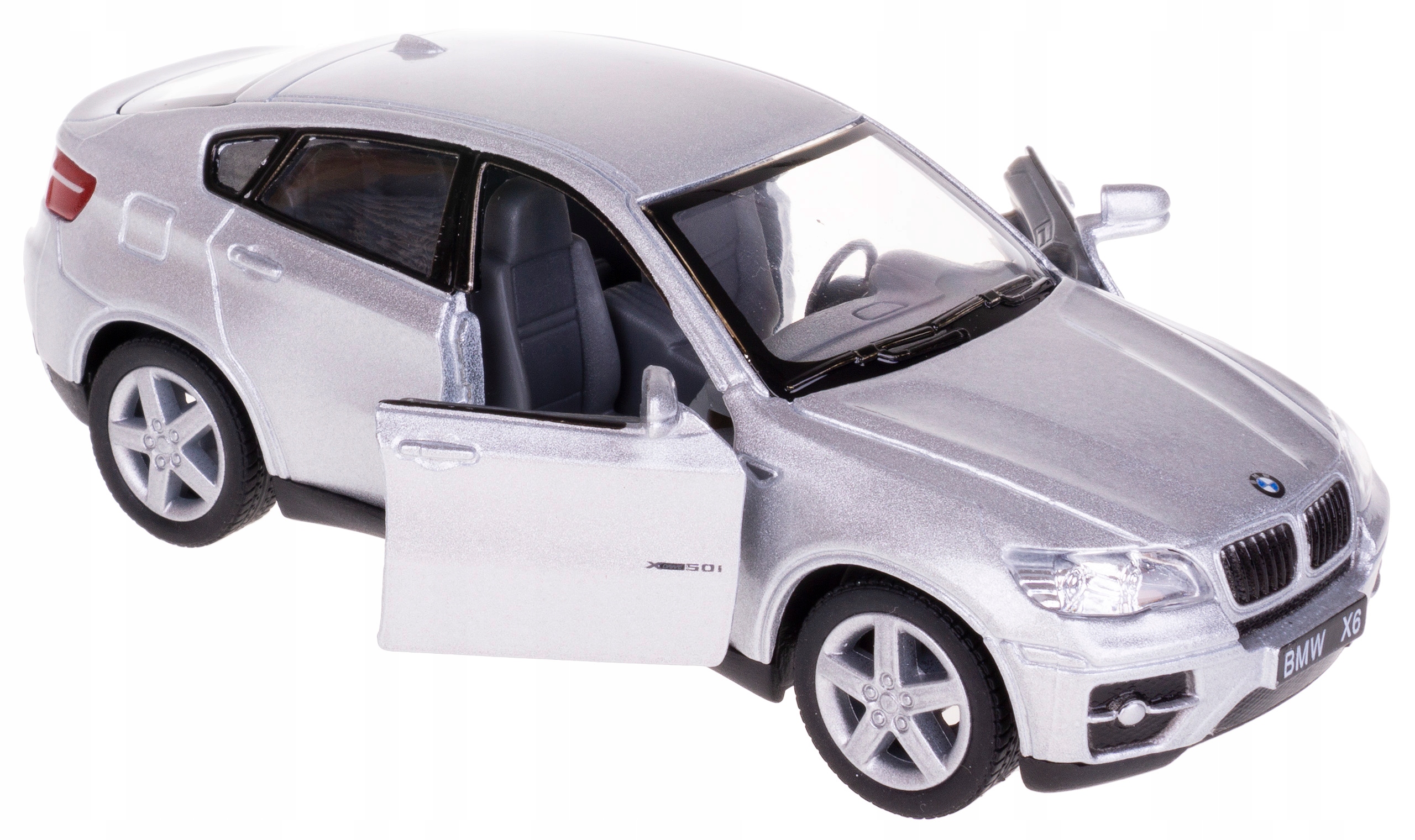 

Bmw X6 Model Metalowy 1:38 Kinsmart Srebrny