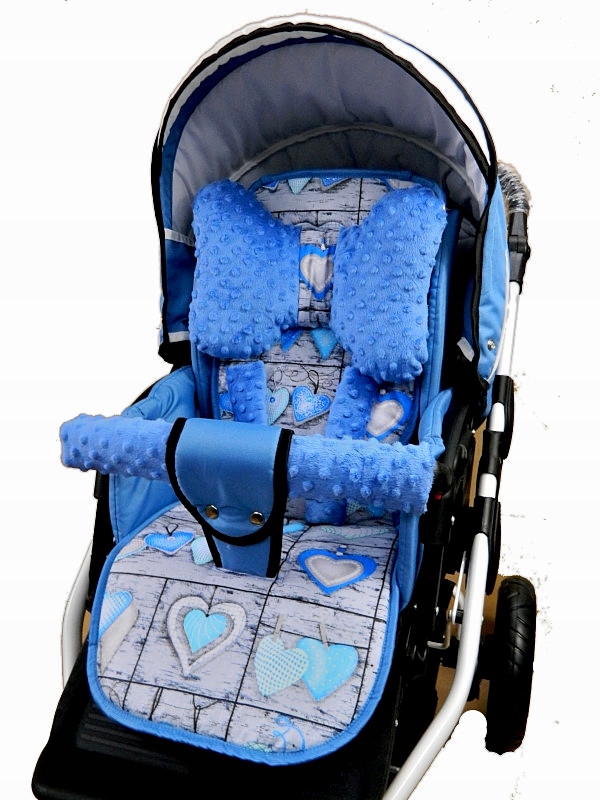 

Materacyk Z Poduszką do wózka i fotelika Minky 6el