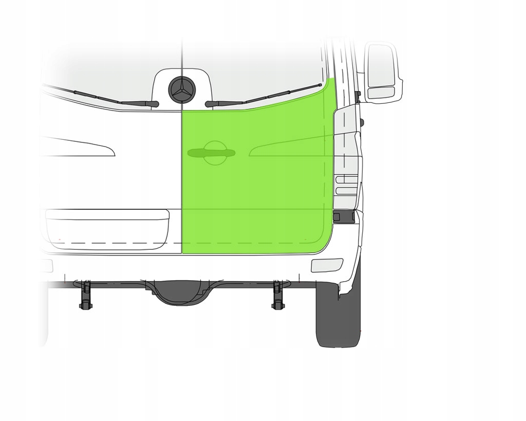 SPRINTER W906 06-REPERATURKA POSZYCIE DRZWI TYŁ Numer katalogowy części 50654027 / 50654028