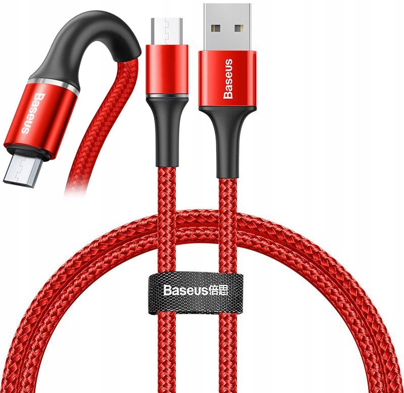 

Kabel 1m Baseus Halo Usb microUSB oplot 3A 100cm