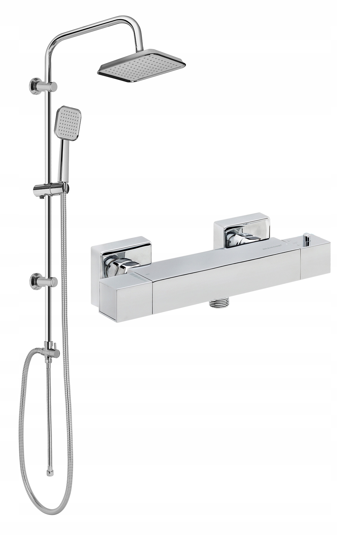 

Deszczownica + Bateria Prysznicowa Termostatyczna