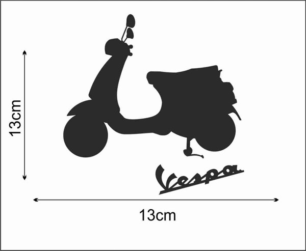 Naklejka na samochód Vespa skuter Producent inny