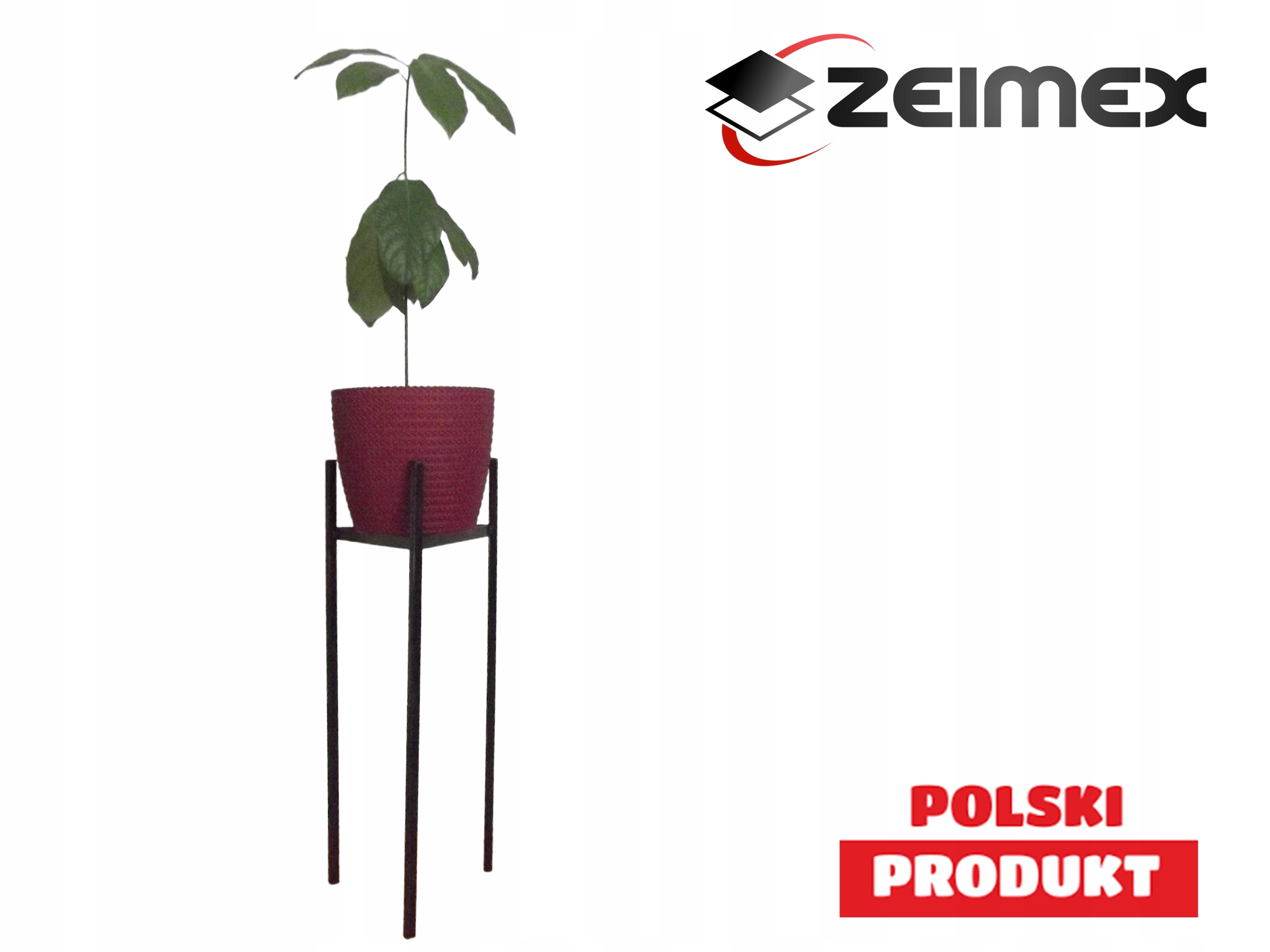 KWIETNIK STOJAK NA KWIATY METALOWY LOFT 70 cm Marka inna