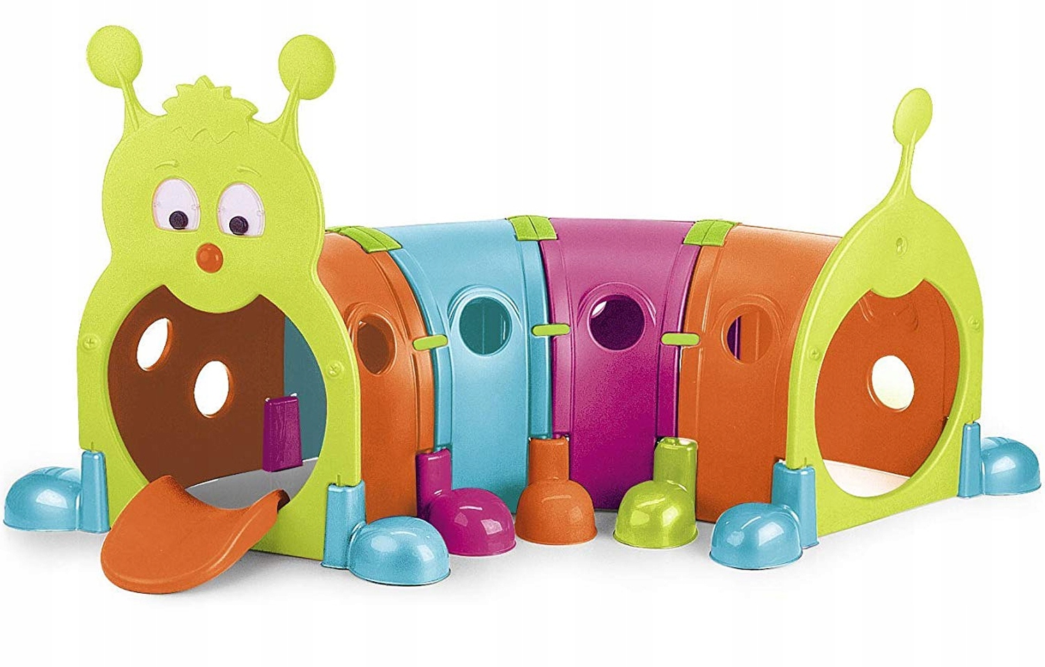 TUNEL DLA DZIECI GĄSIENICA XXL FEBER DUŻY MODUŁOWY PLAC ZABAW DO OGRODU Rodzaj Plastikowe