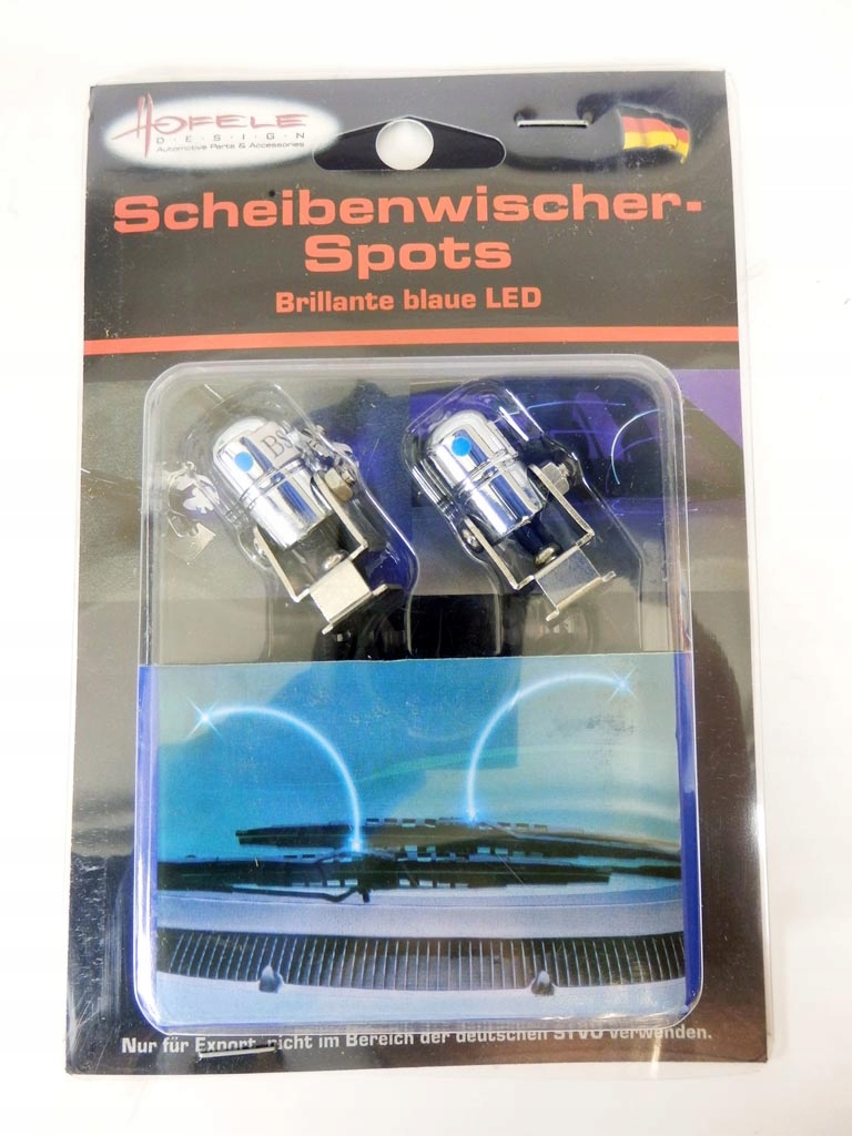 OŚWIETLENIE WYCIERACZEK BRILLANTE BLUE LED 12V